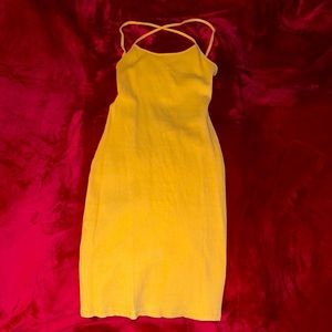 Ribbed spaghetti dress